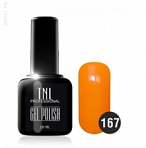 TNL Gel Polish Гель-лак №167 неоновый оранжевый, 10 мл.