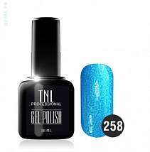 TNL Gel Polish Гель-лак №258 морской с блестками, 10 мл.