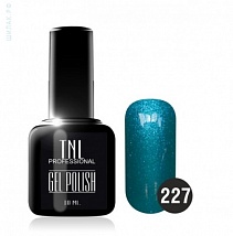 TNL Gel Polish Гель-лак №227 голубой топаз, 10 мл.