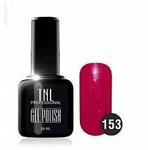 TNL Gel Polish Гель-лак №153 кардинал с блестками, 10 мл.