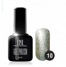 TNL Gel Polish Гель-лак №10 серебряный, 10 мл.